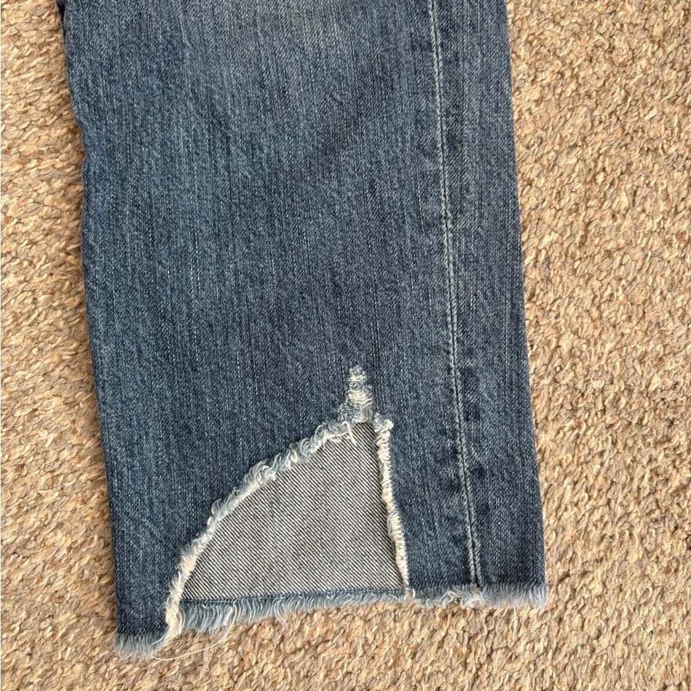 Point Sur Ripped Distressed Cropped High Rise Retro Boy Jeans Size 27 Petite